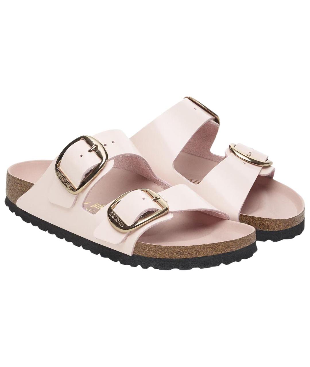 BIRKENSTOCK Розовые кожаные сандалии, фото 4