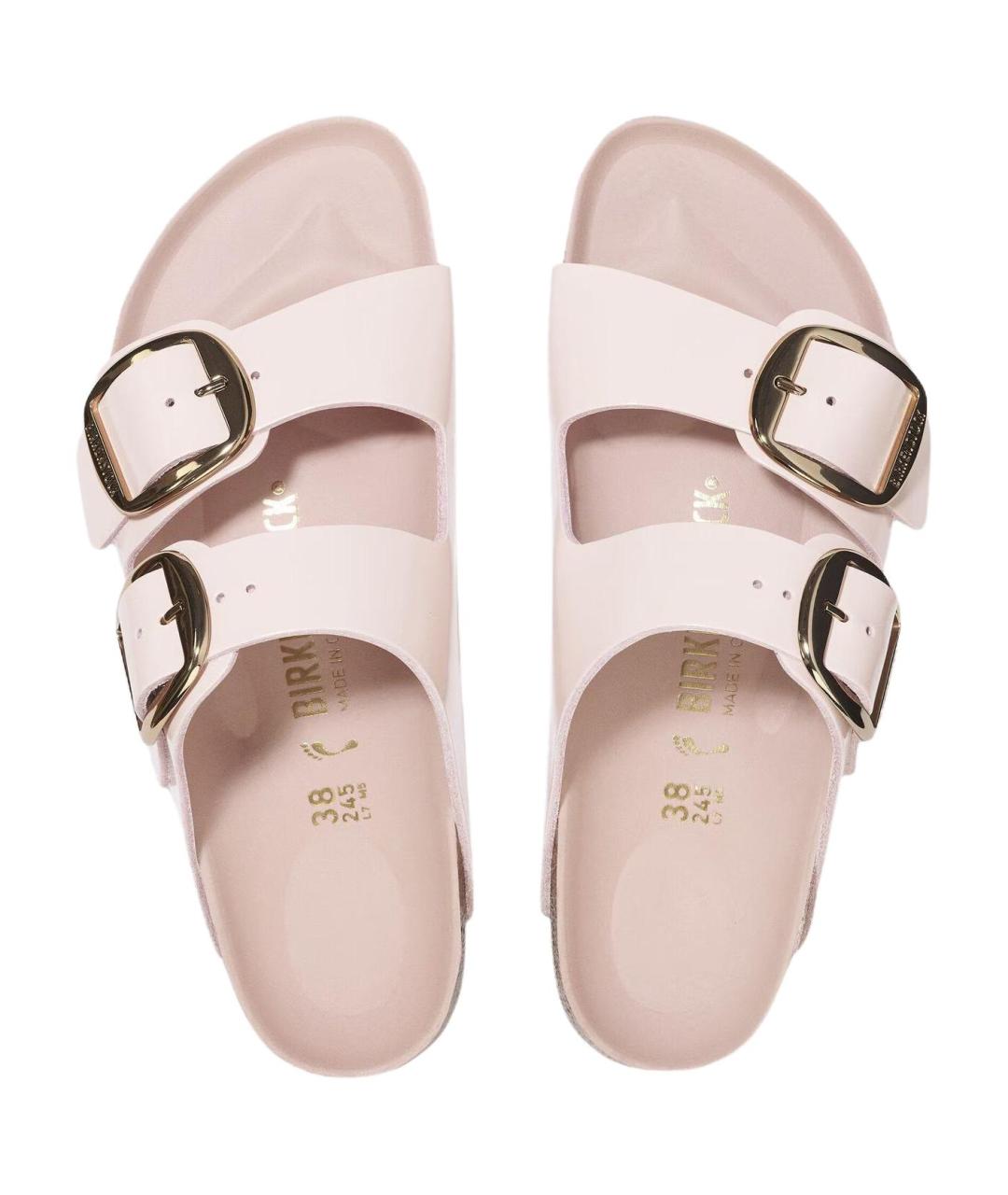 BIRKENSTOCK Розовые кожаные сандалии, фото 5