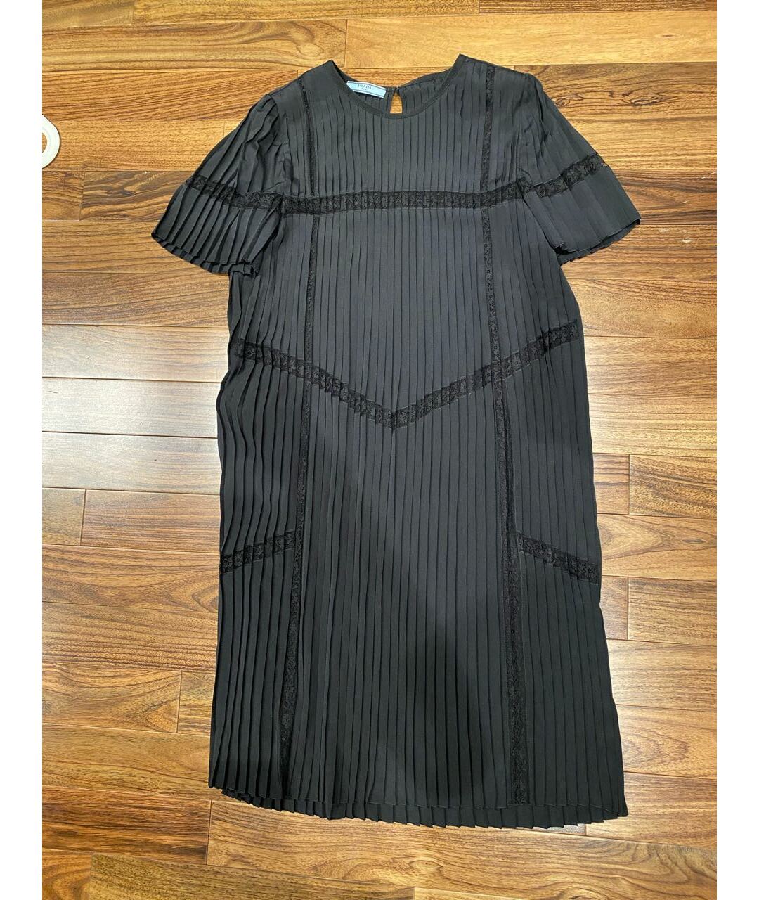 PRADA Черное полиэстеровое коктейльное платье, фото 9