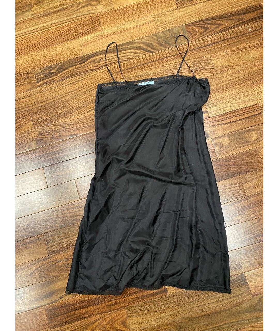 PRADA Черное полиэстеровое коктейльное платье, фото 7