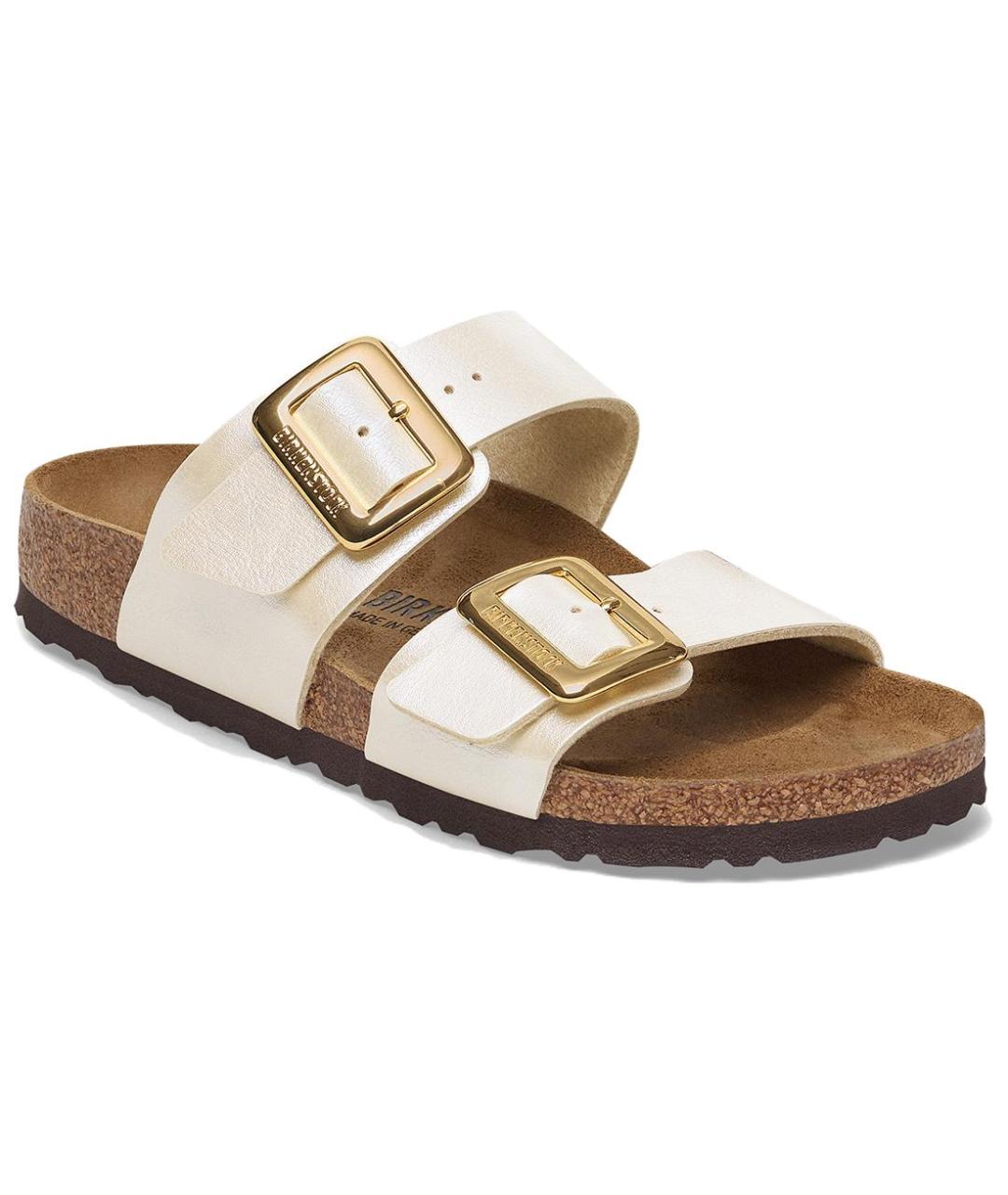 BIRKENSTOCK Белые кожаные сандалии, фото 2