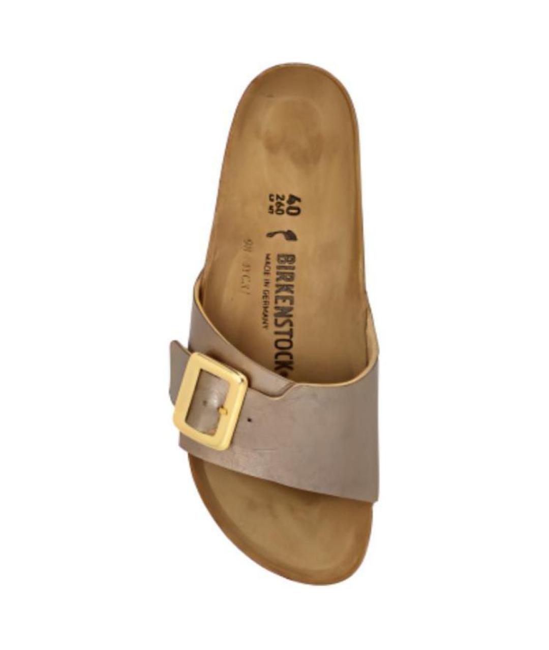 BIRKENSTOCK Коричневые шлепанцы, фото 4