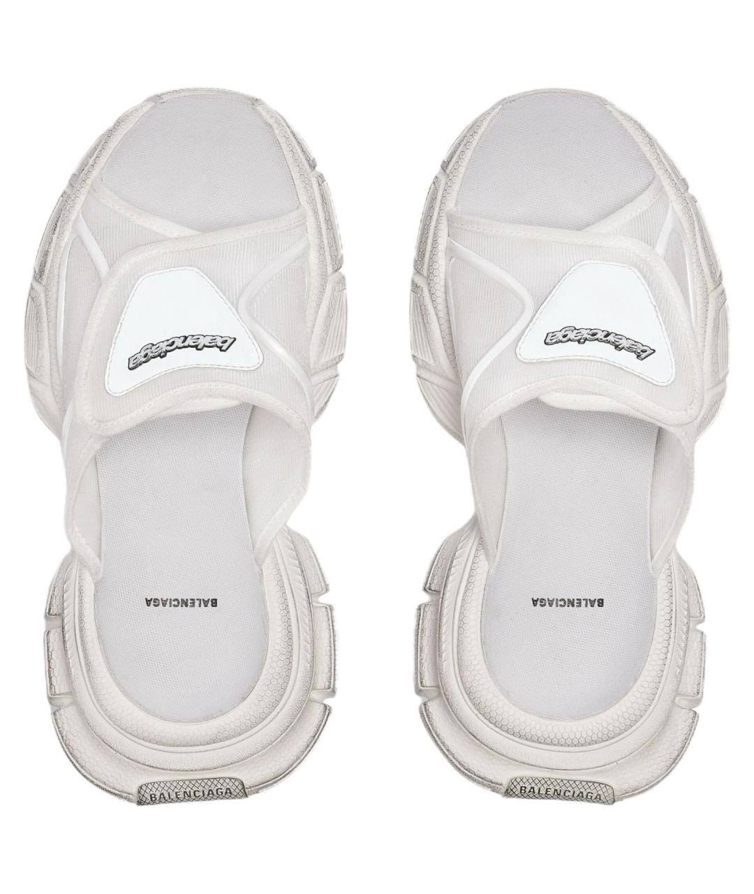 BALENCIAGA Белые сандалии, фото 5