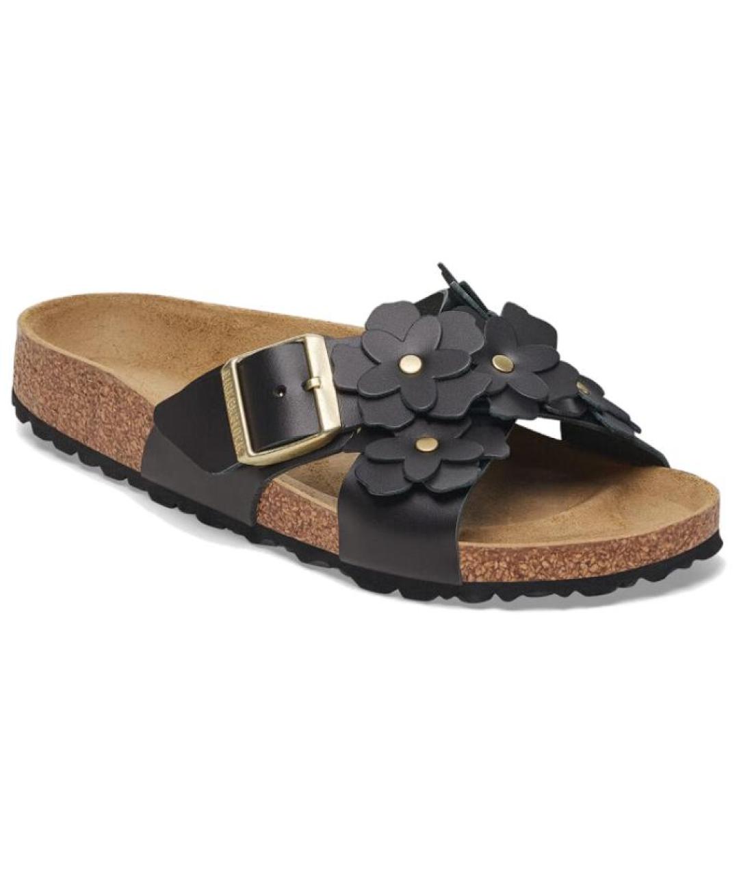 BIRKENSTOCK Черные шлепанцы, фото 2