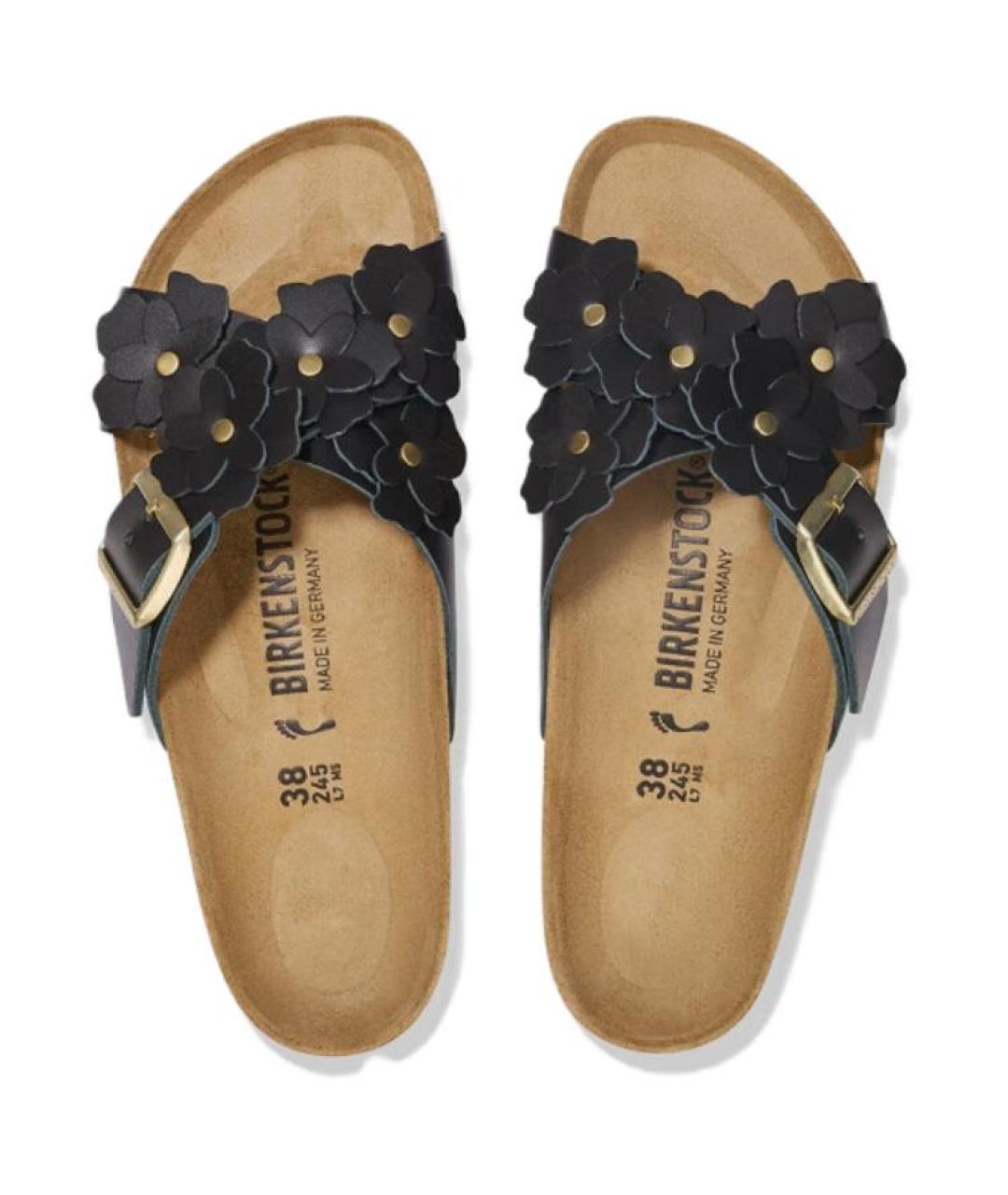 BIRKENSTOCK Черные шлепанцы, фото 3