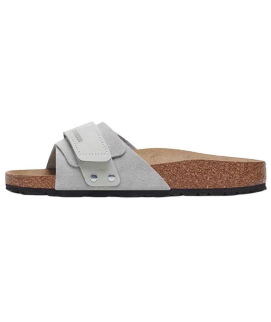 BIRKENSTOCK Серые шлепанцы, фото 2