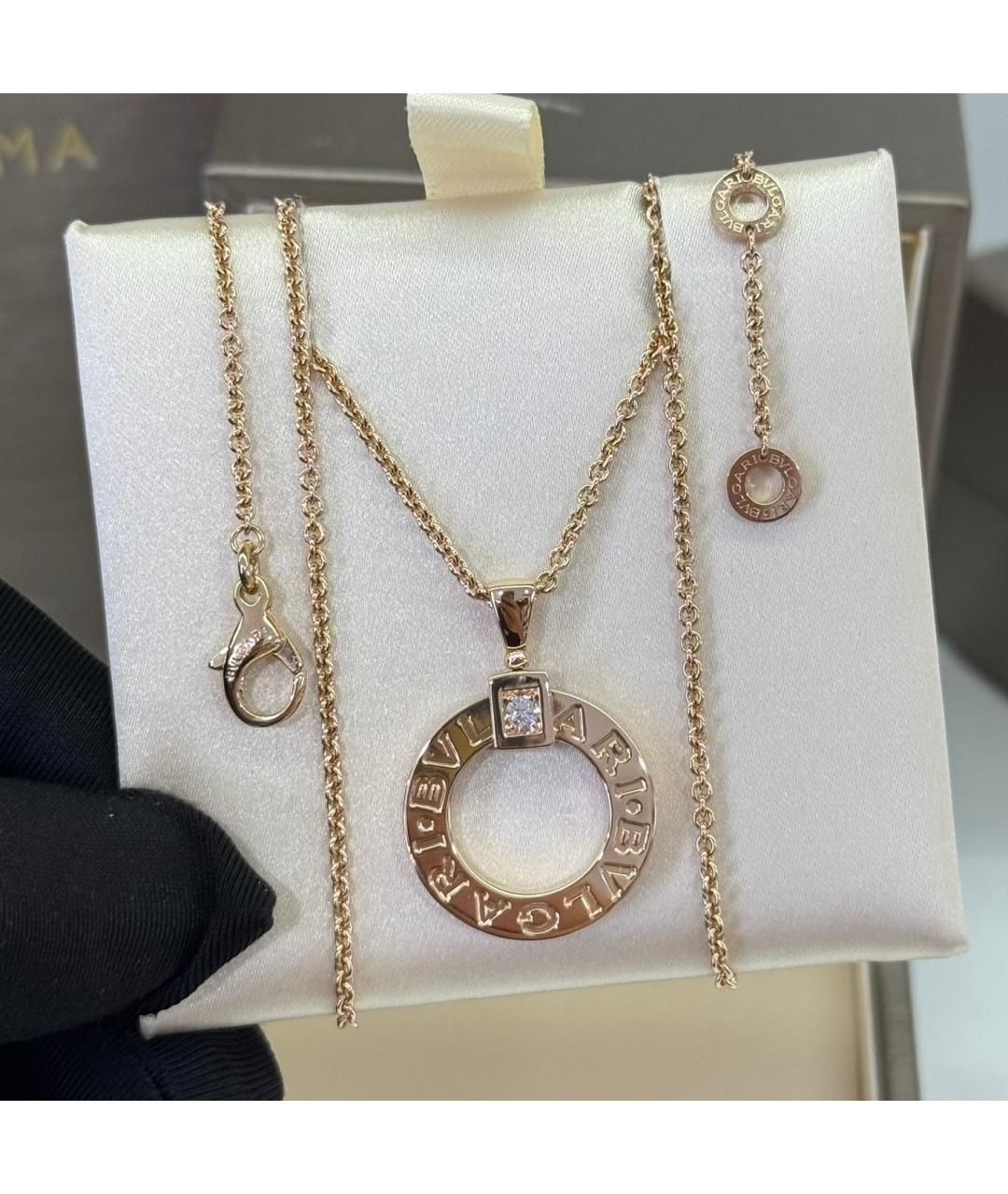 BVLGARI Золотая подвеска из розового золота, фото 7