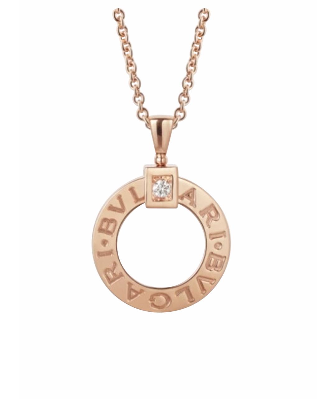 BVLGARI Золотая подвеска из розового золота, фото 1