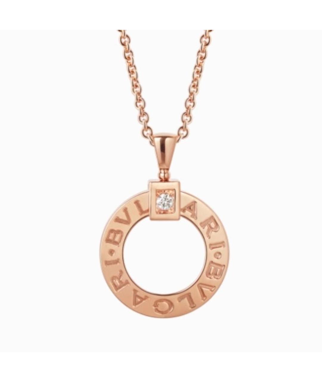 BVLGARI Золотая подвеска из розового золота, фото 8