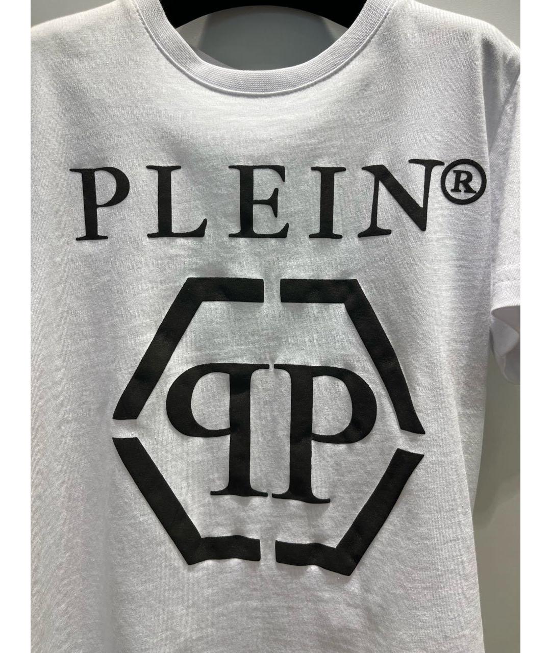 PHILIPP PLEIN Белая хлопковая детская футболка, фото 4