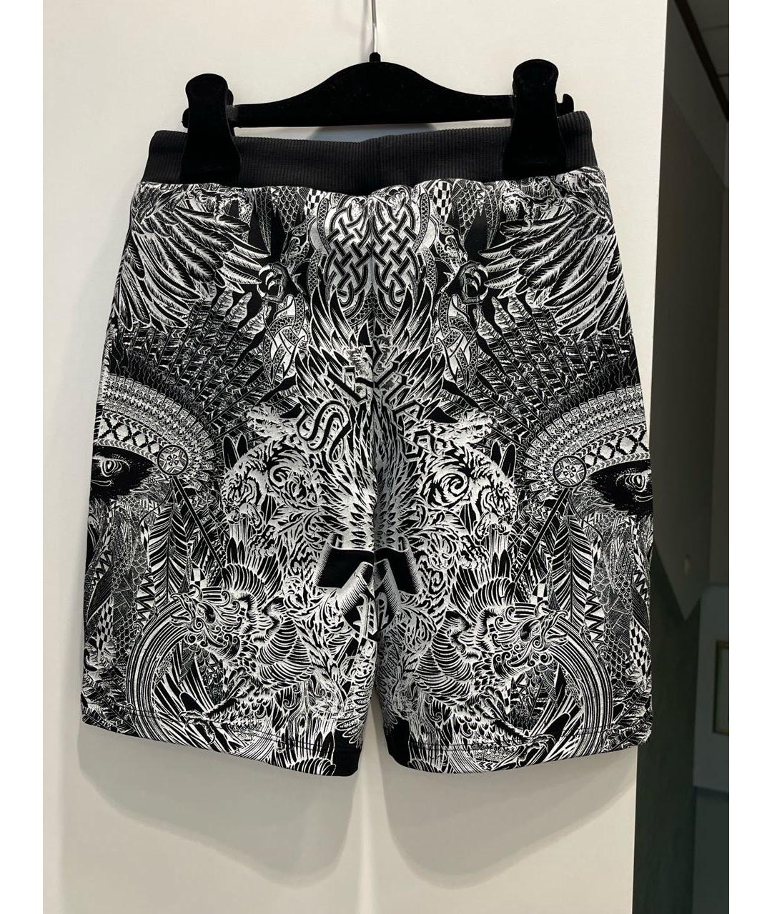 PHILIPP PLEIN Черные хлопковые детские шорты, фото 2