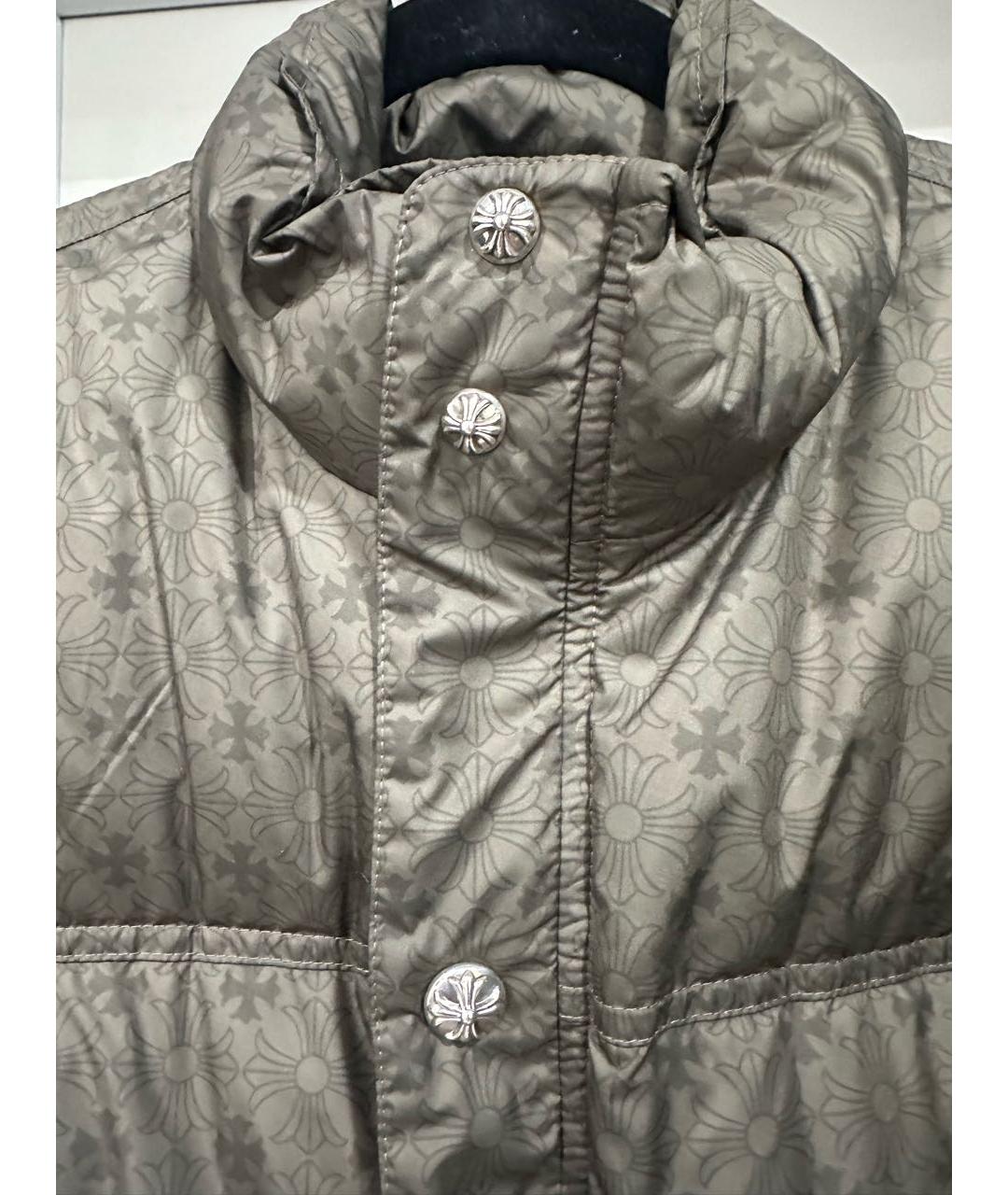 CHROME HEARTS Хаки полиэстеровая куртка, фото 4