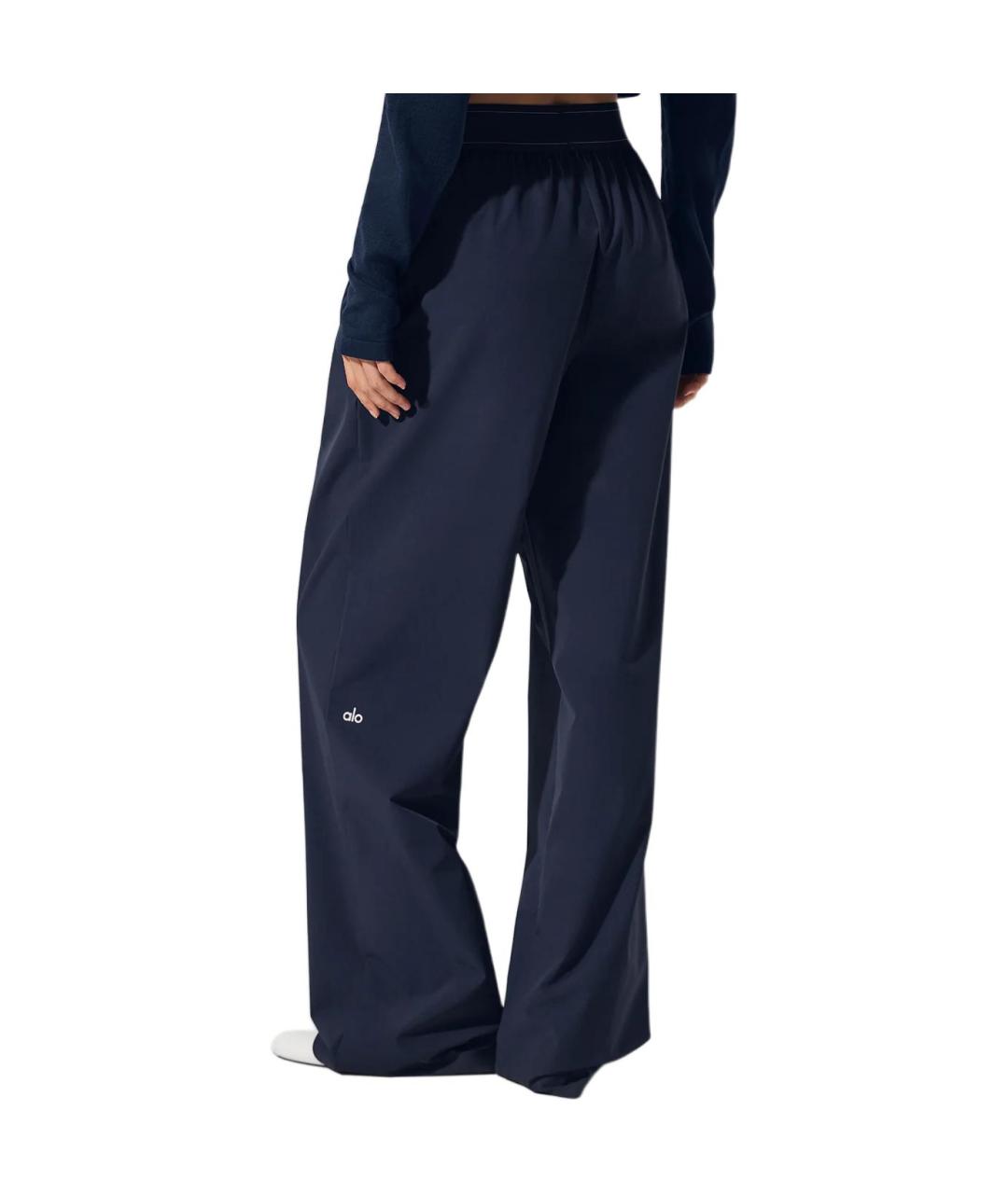 ALO YOGA Синие прямые брюки, фото 3