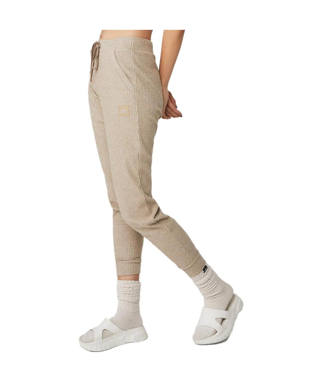 ALO YOGA Бежевые спортивные брюки и шорты, фото 3