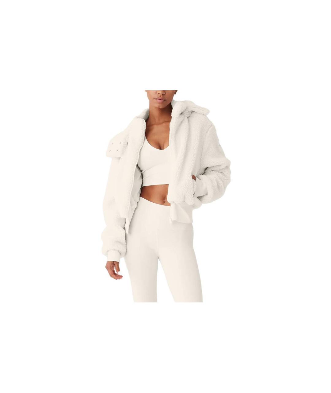 ALO YOGA Белая куртка, фото 3