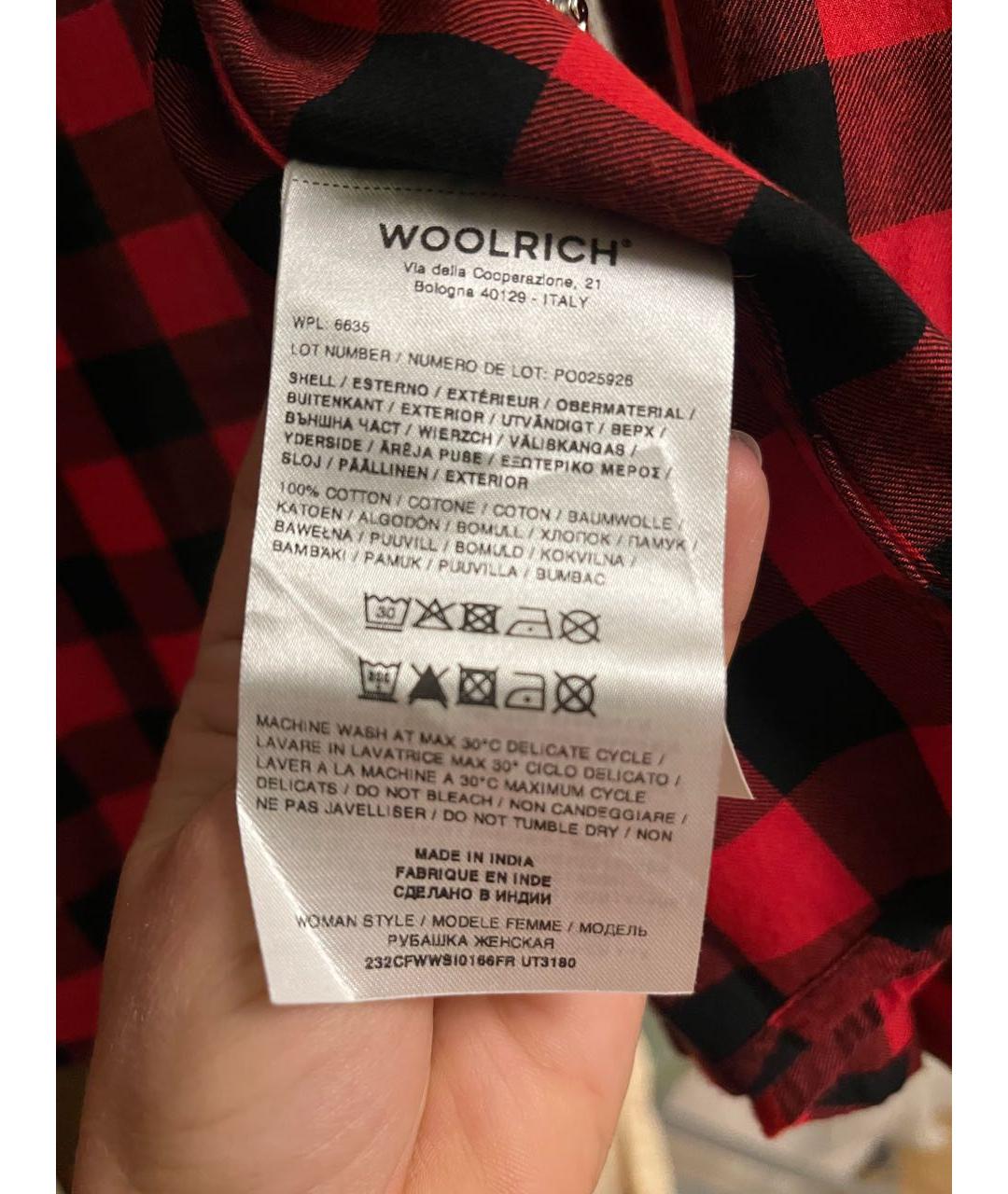 WOOLRICH Красная хлопковая рубашка, фото 6