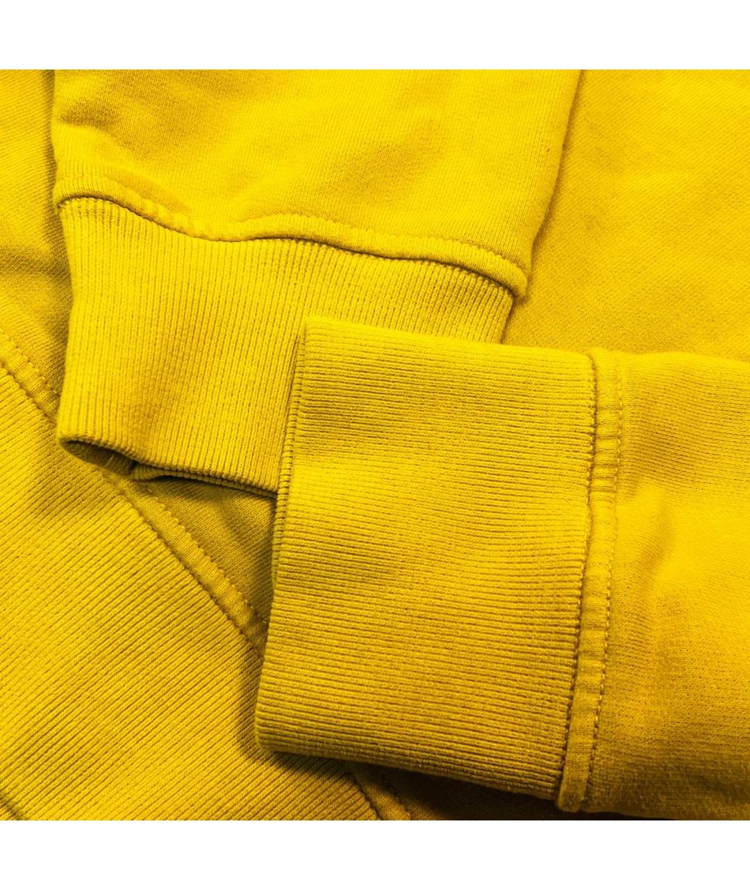 STONE ISLAND Желтый хлопковый джемпер / свитер, фото 4