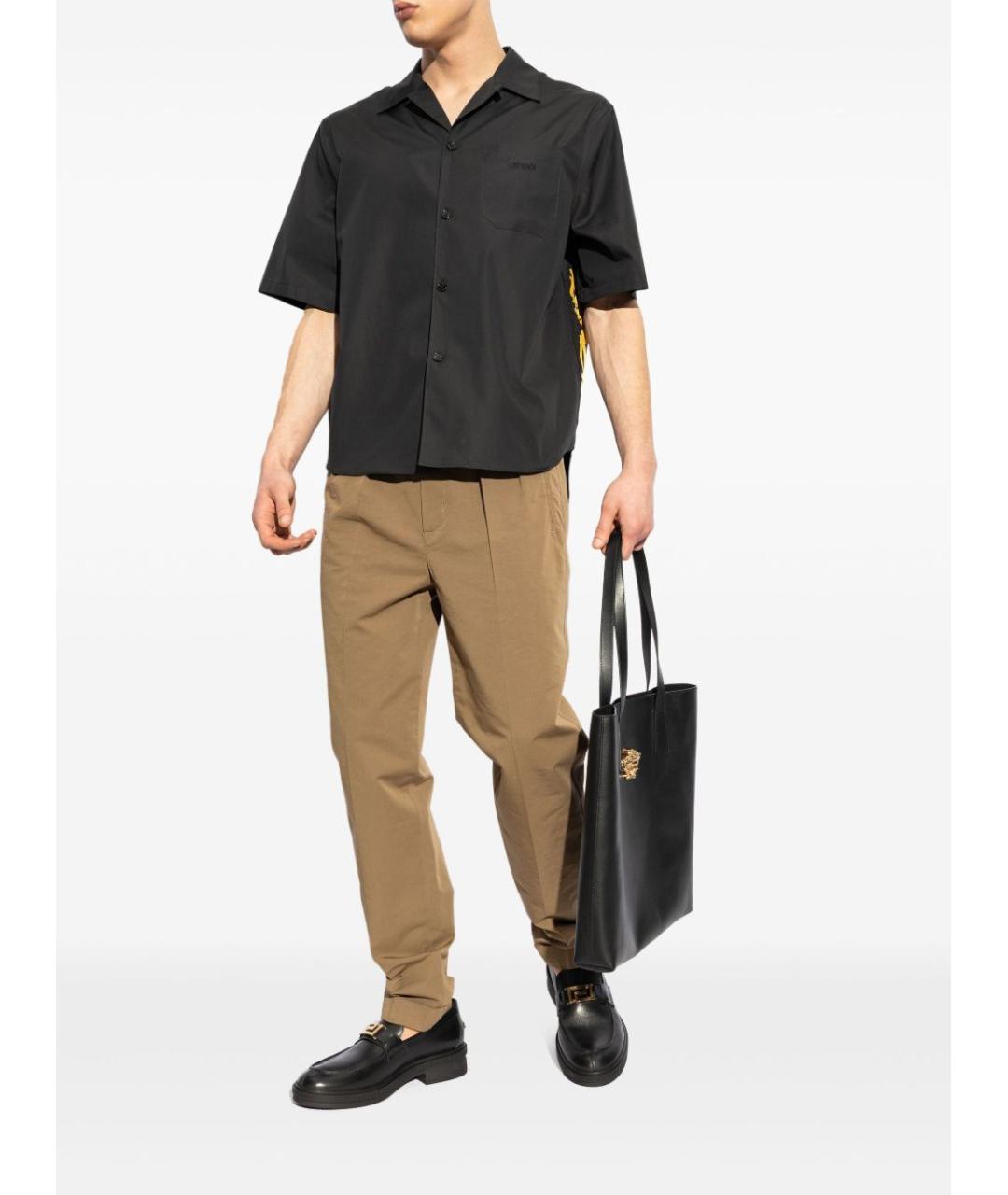 VERSACE Черные кожаные лоферы, фото 2