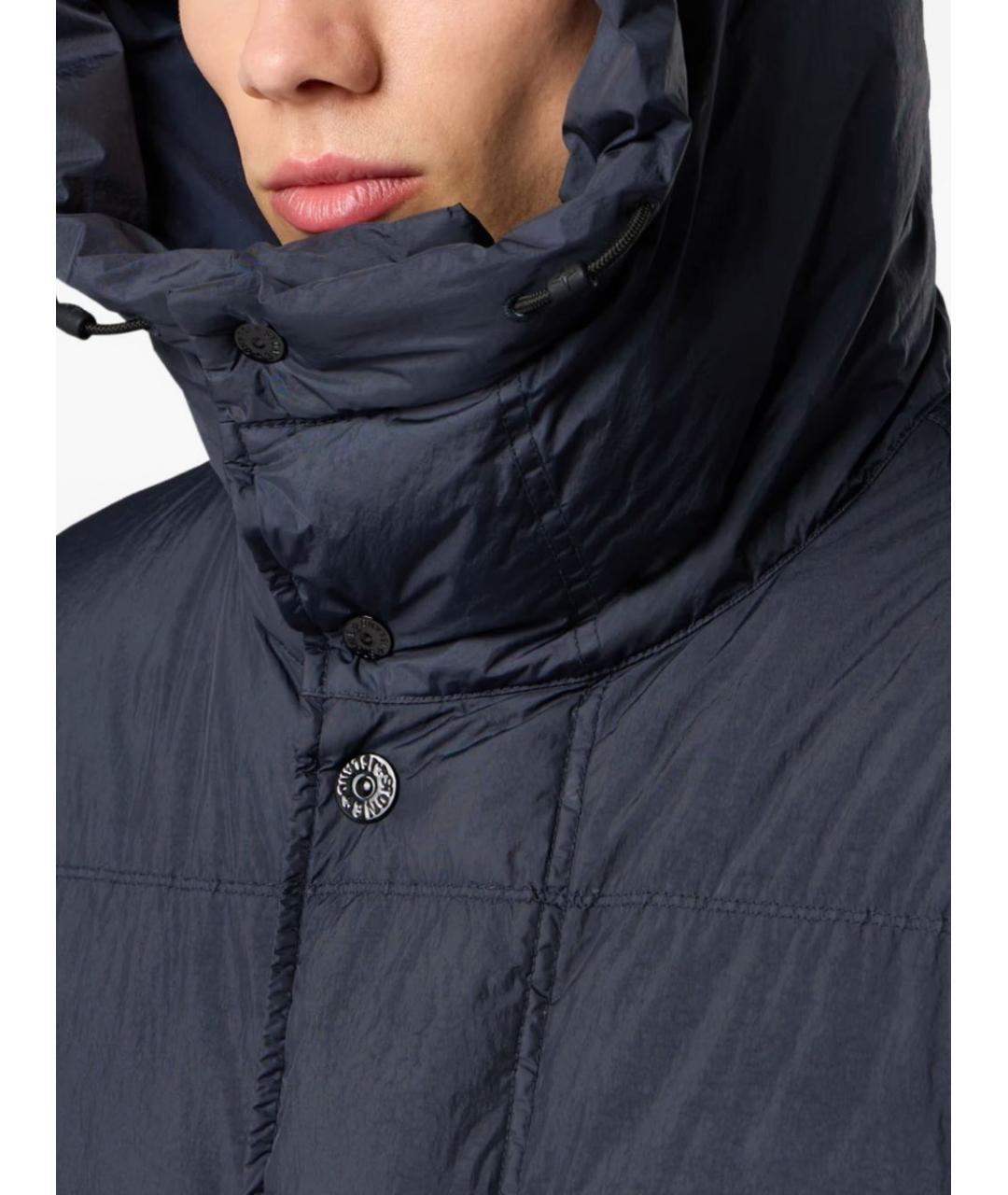 STONE ISLAND Синяя синтетическая куртка, фото 5