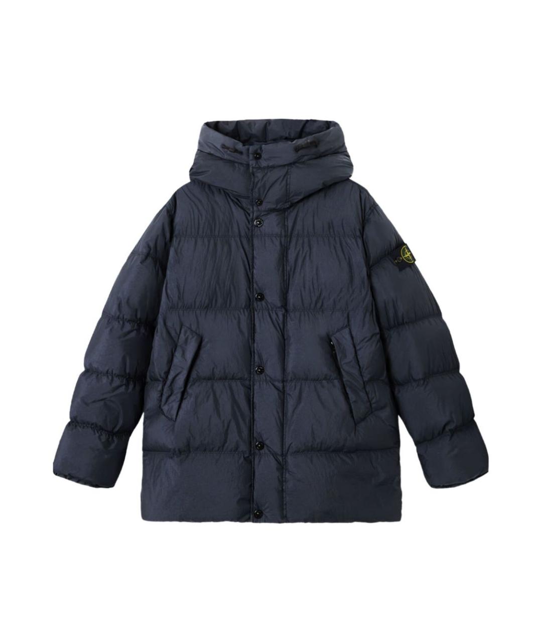 STONE ISLAND Синяя синтетическая куртка, фото 1