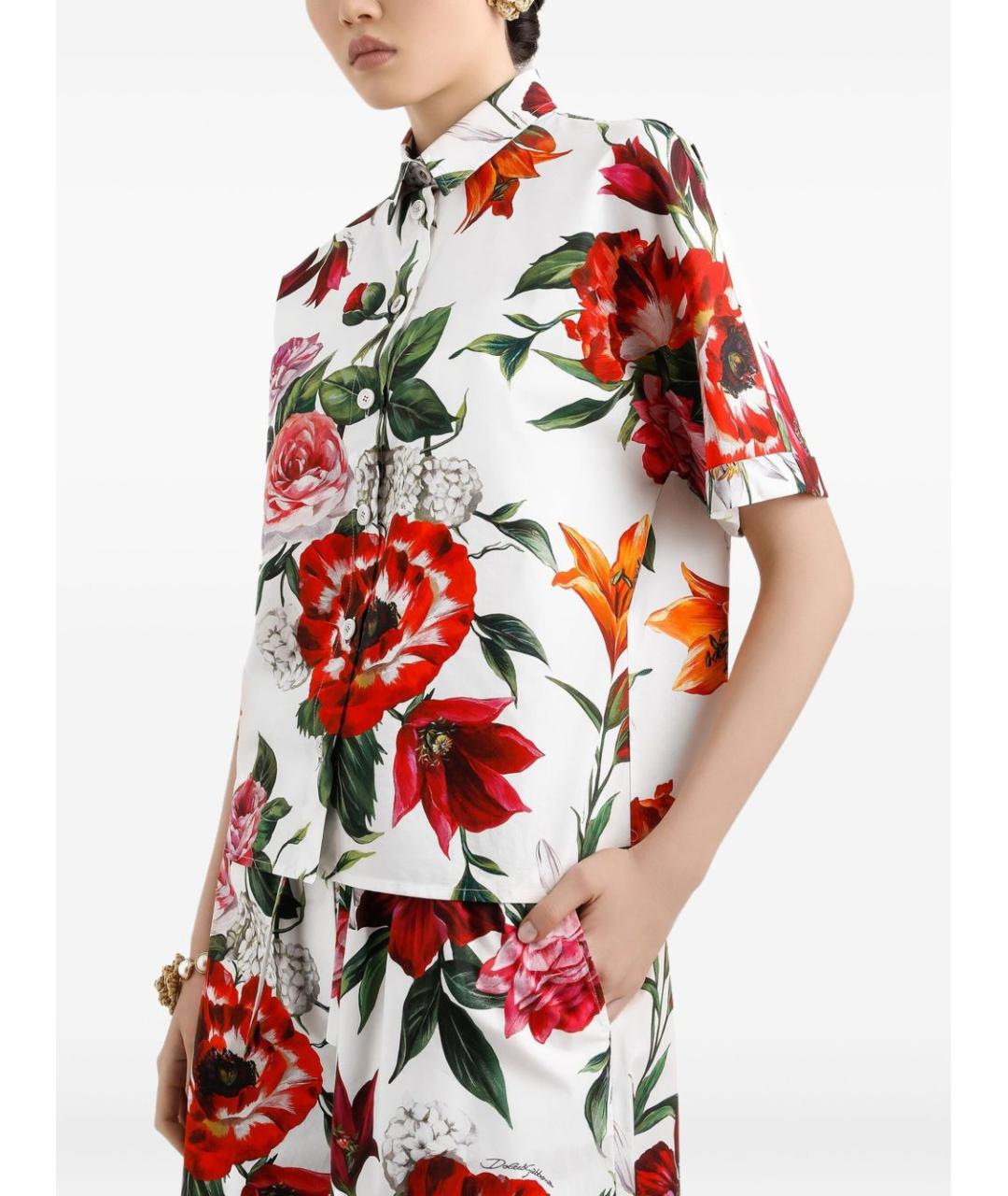 DOLCE&GABBANA Мульти хлопковая рубашка, фото 5