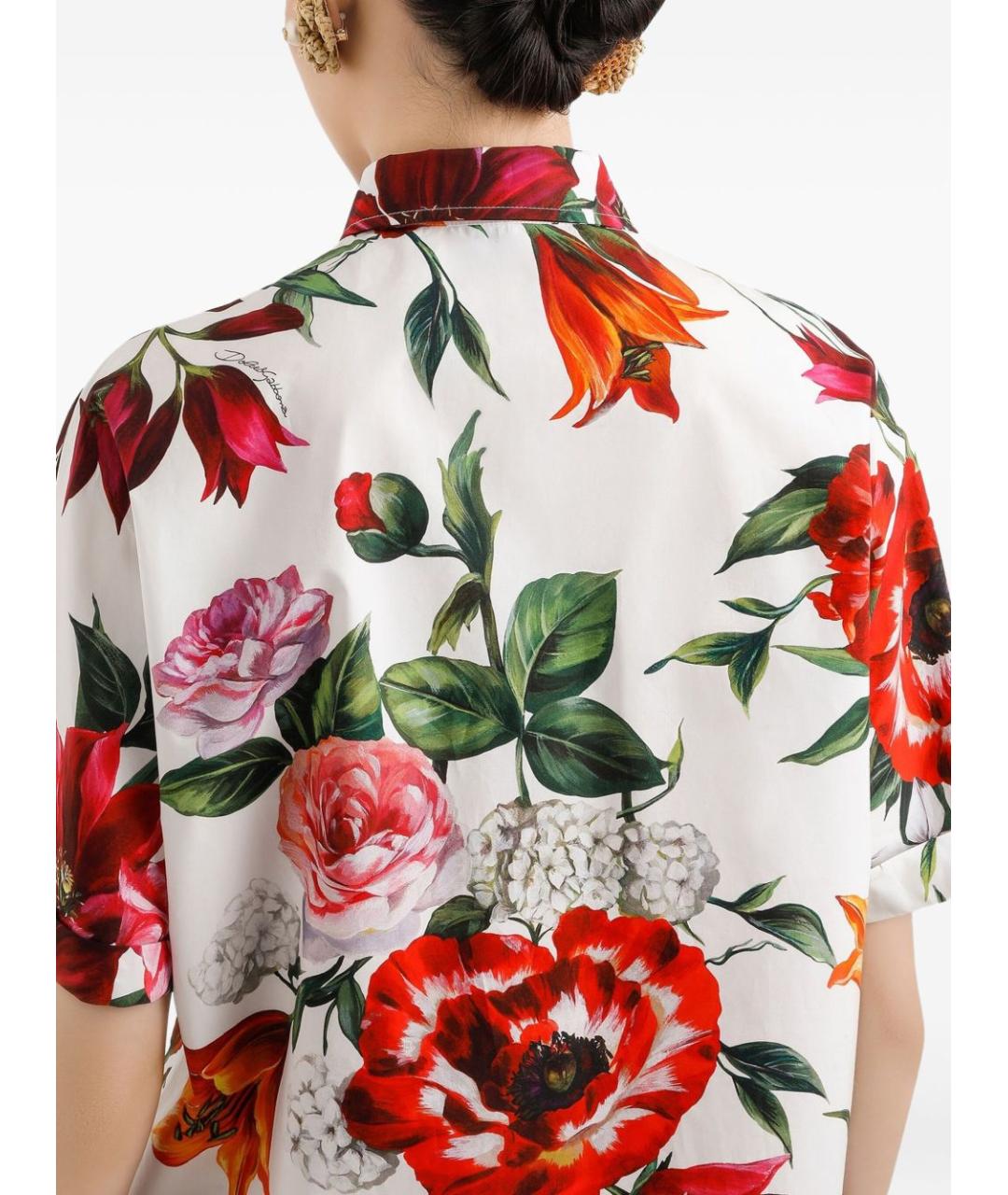 DOLCE&GABBANA Мульти хлопковая рубашка, фото 4