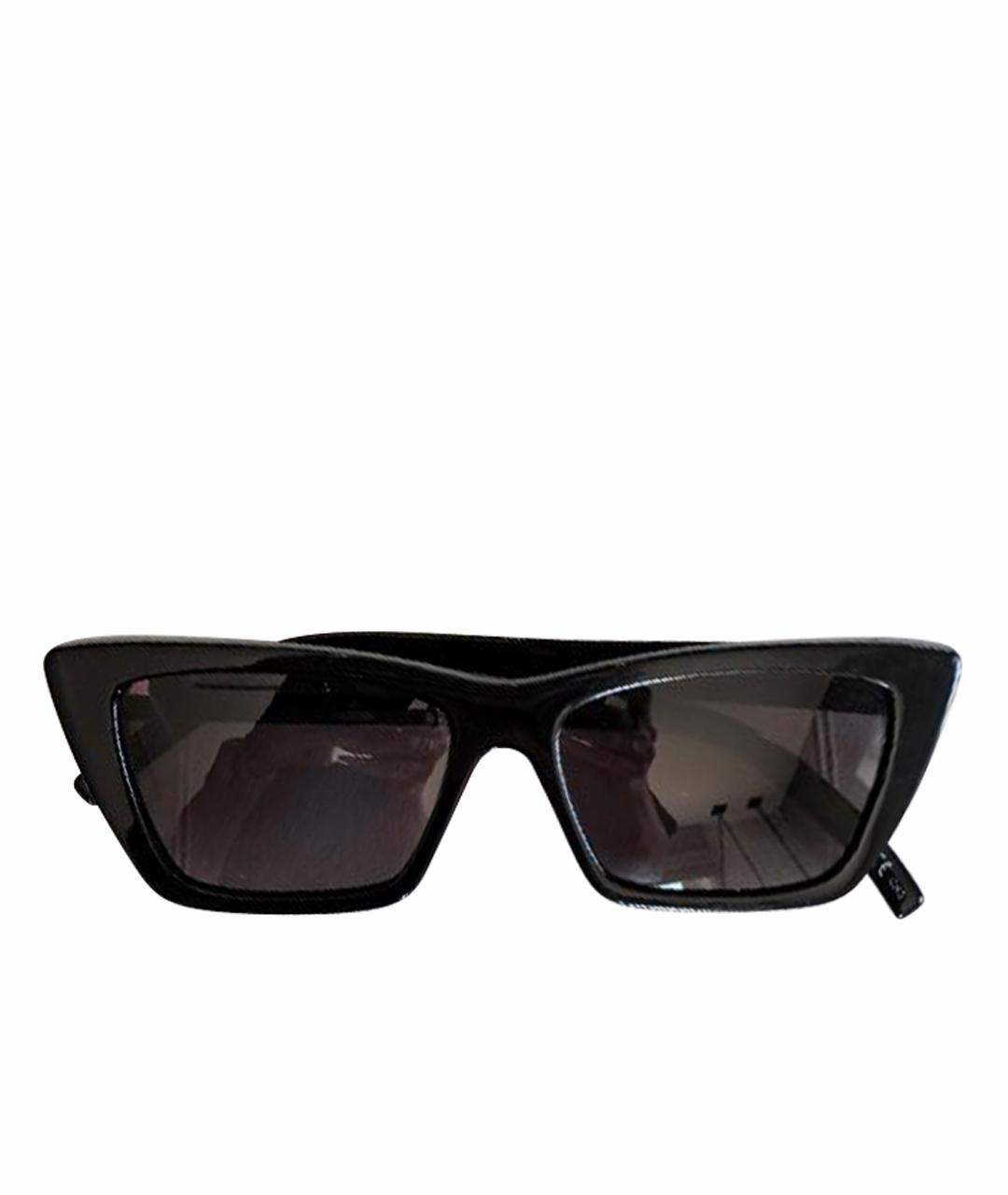 SAINT LAURENT Черные пластиковые солнцезащитные очки, фото 1