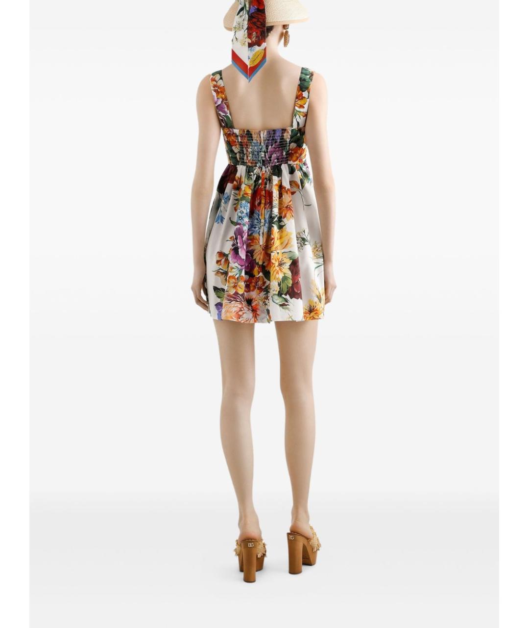 DOLCE&GABBANA Мульти хлопковый сарафан, фото 4