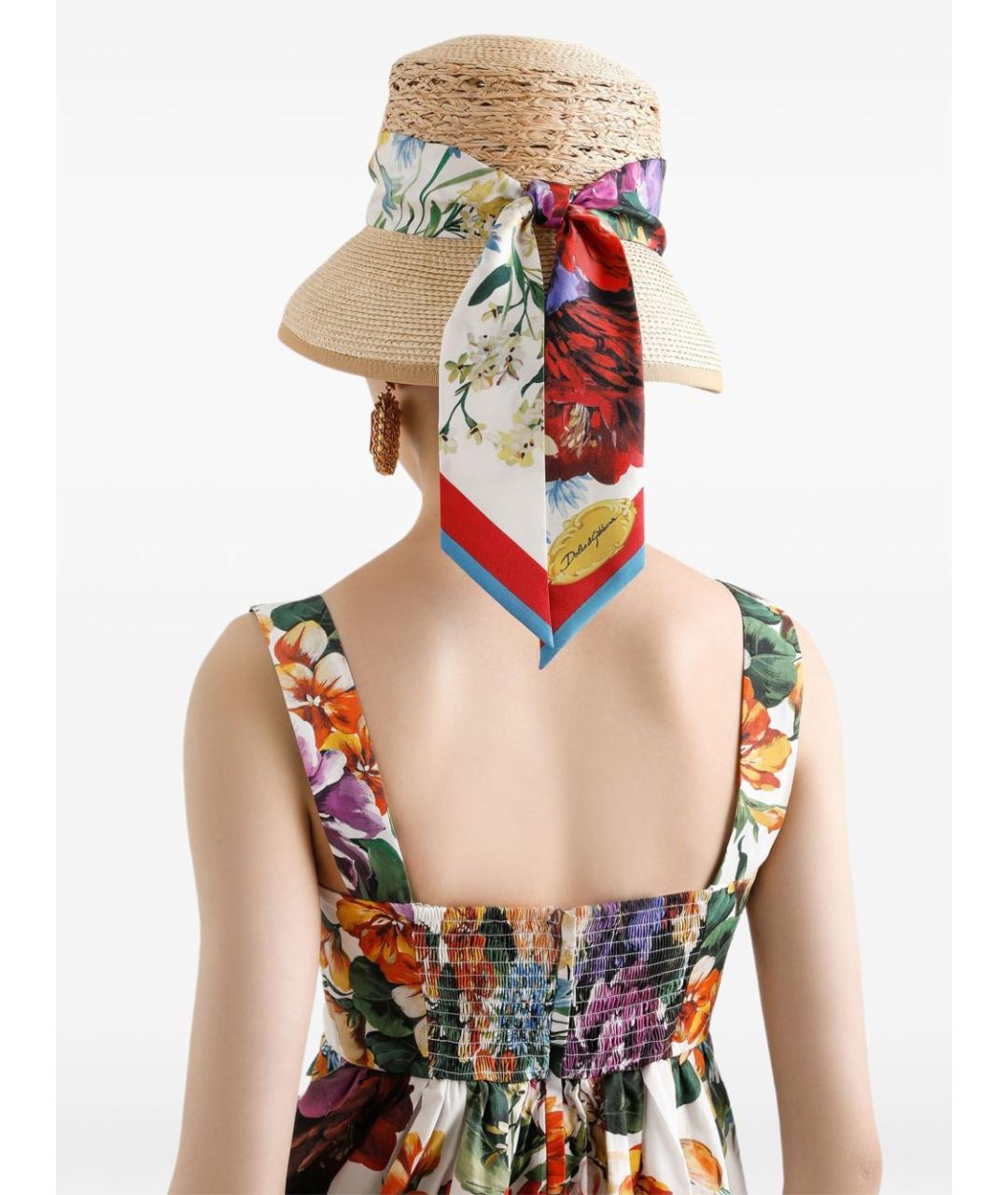DOLCE&GABBANA Мульти хлопковый сарафан, фото 5