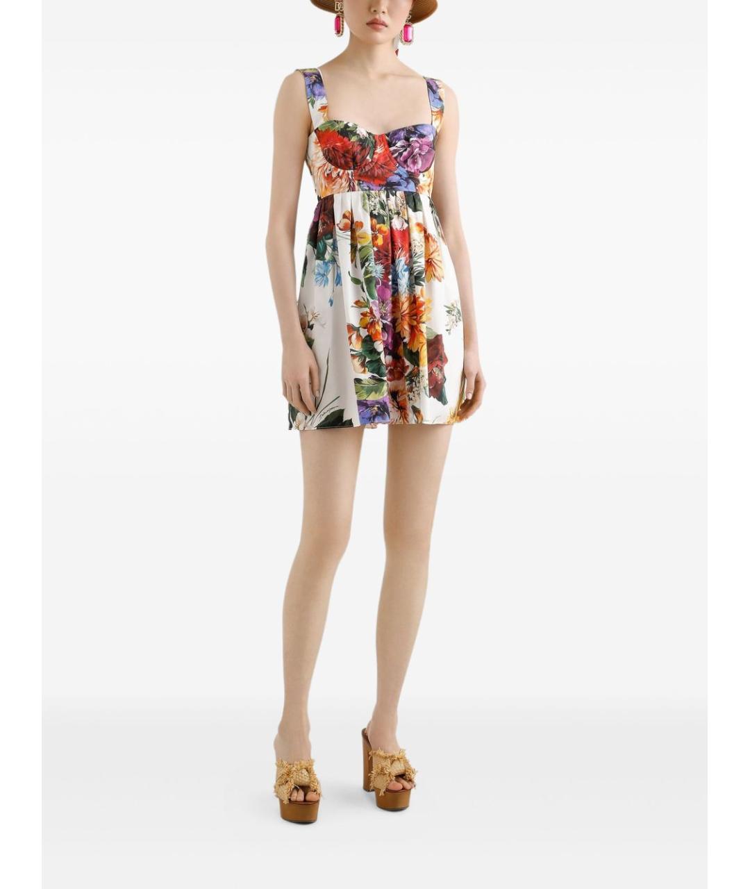 DOLCE&GABBANA Мульти хлопковый сарафан, фото 3