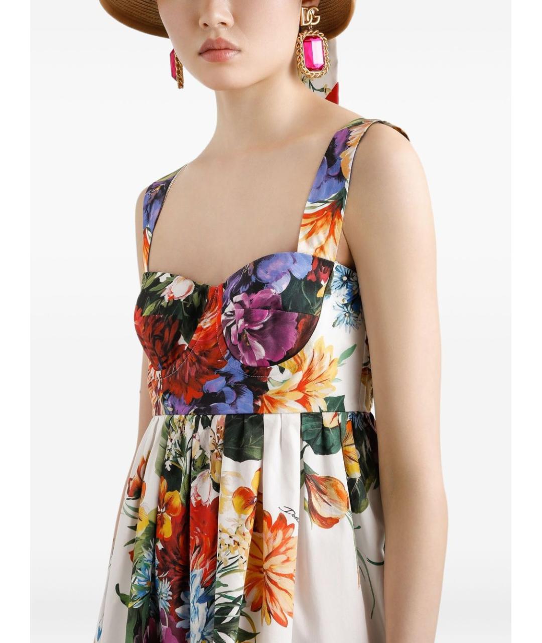 DOLCE&GABBANA Мульти хлопковый сарафан, фото 2