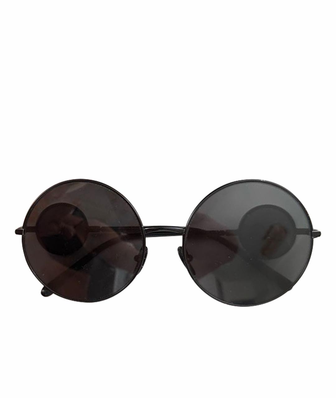 DOLCE&GABBANA Черные пластиковые солнцезащитные очки, фото 1