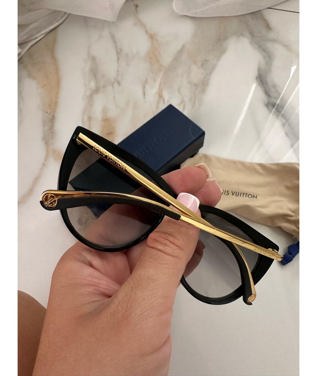 LOUIS VUITTON Коричневые солнцезащитные очки, фото 2
