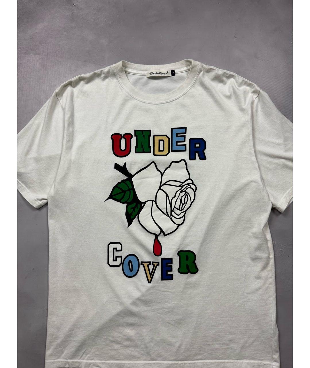 UNDERCOVER Белая хлопковая футболка, фото 2