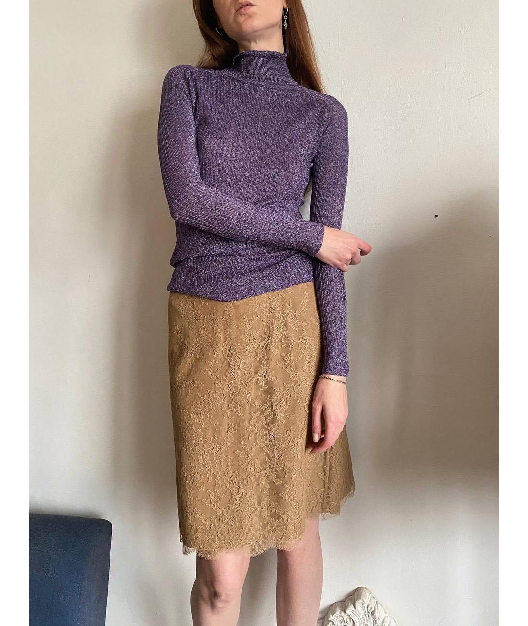 Carven Фиолетовая вискозная водолазка, фото 3