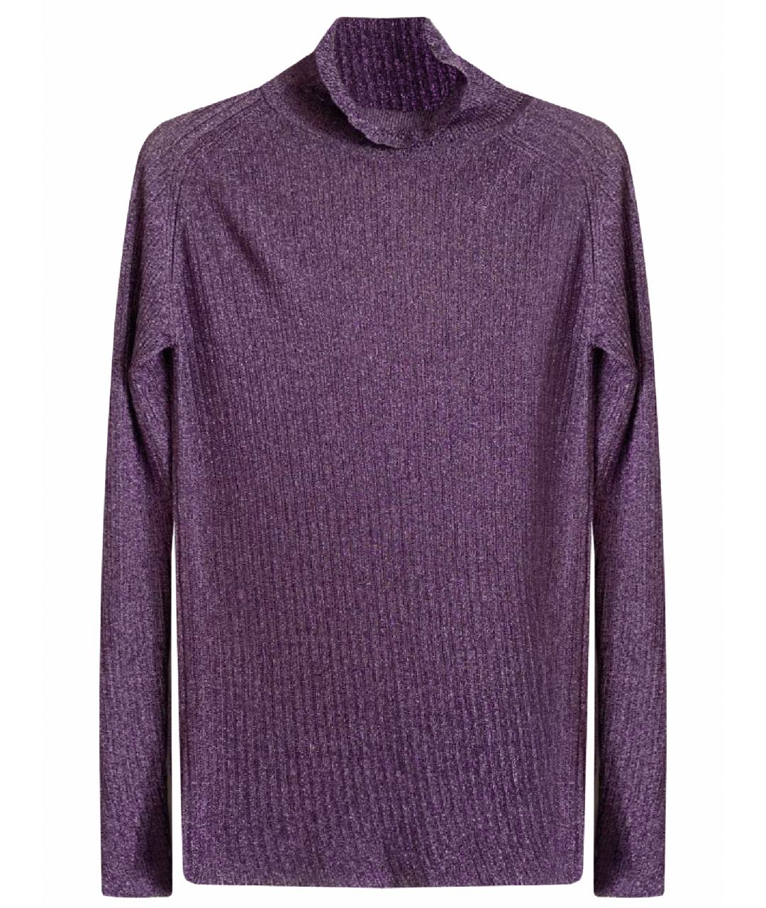 Carven Фиолетовая вискозная водолазка, фото 1