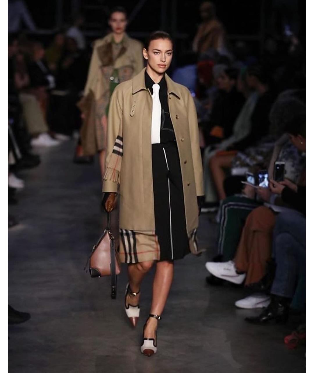 BURBERRY Бежевое хлопковое пальто, фото 6
