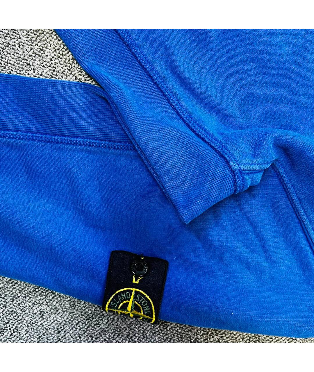 STONE ISLAND Синий хлопковый джемпер / свитер, фото 6
