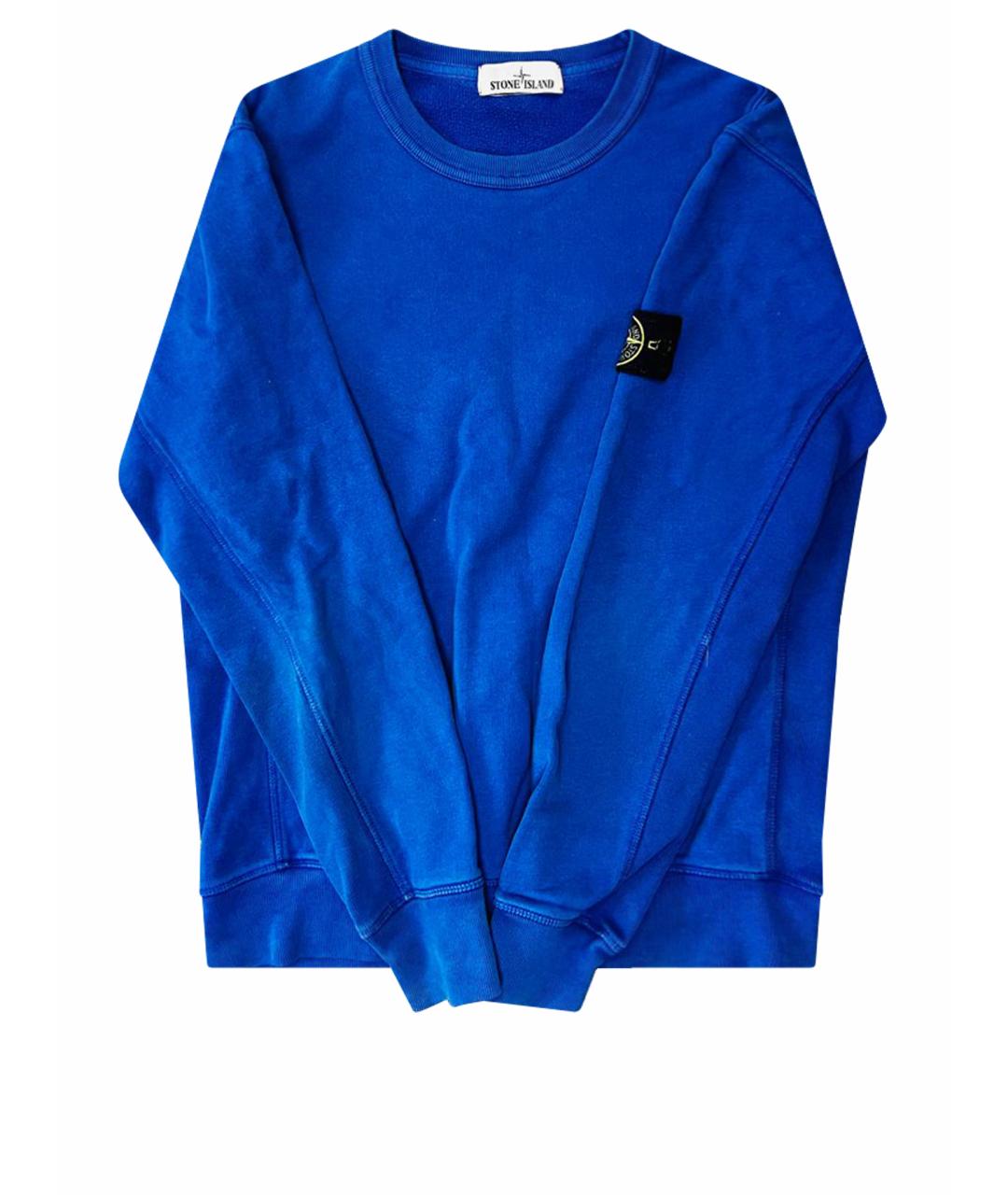 STONE ISLAND Синий хлопковый джемпер / свитер, фото 1