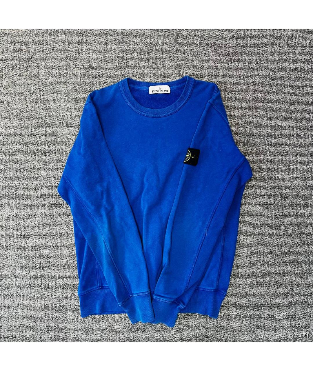 STONE ISLAND Синий хлопковый джемпер / свитер, фото 7