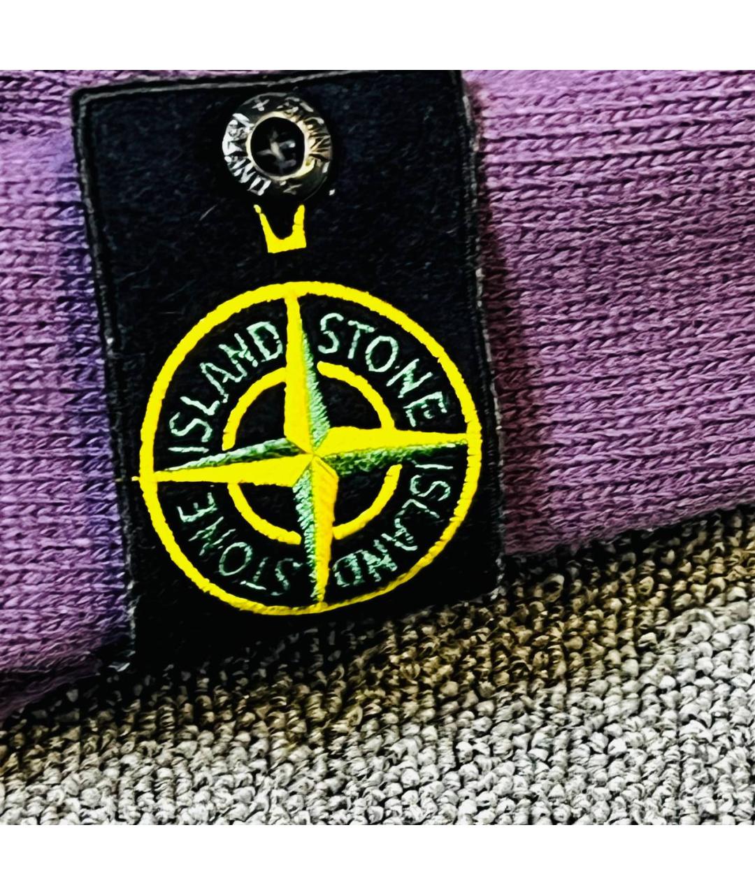 STONE ISLAND Фиолетовый шерстяной джемпер / свитер, фото 5