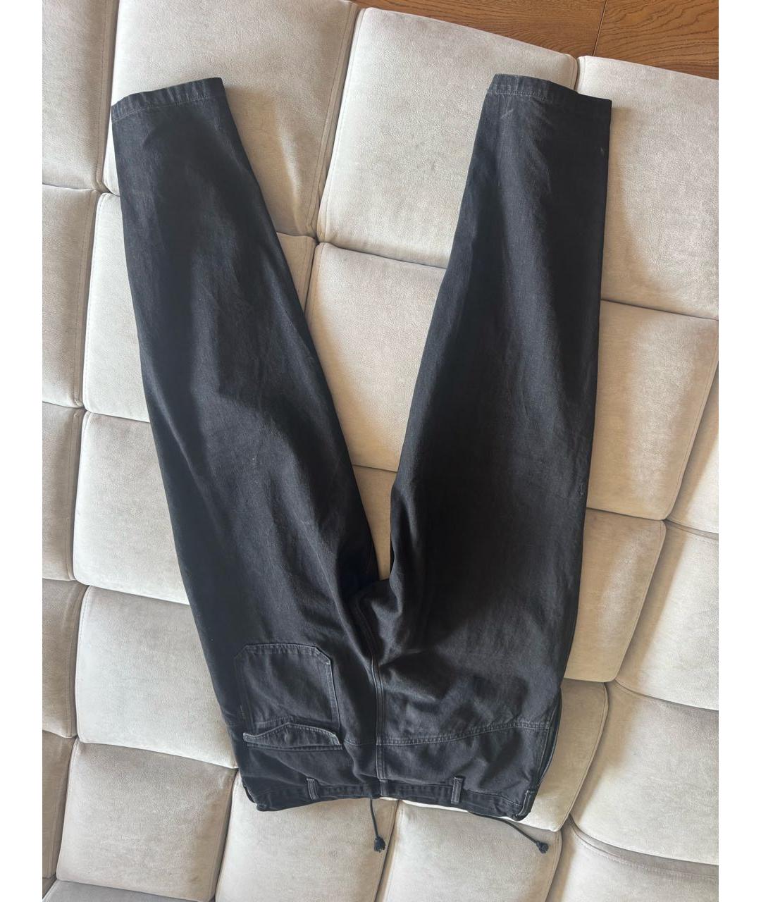 YOHJI YAMAMOTO Черные хлопковые джинсы, фото 3