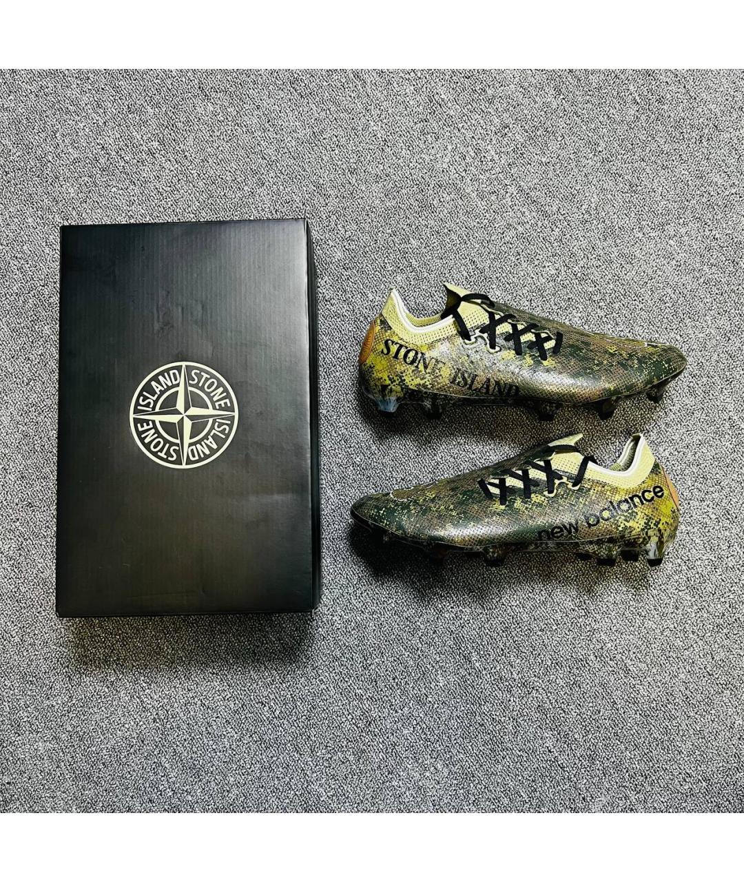 STONE ISLAND Зеленые низкие кроссовки / кеды, фото 8