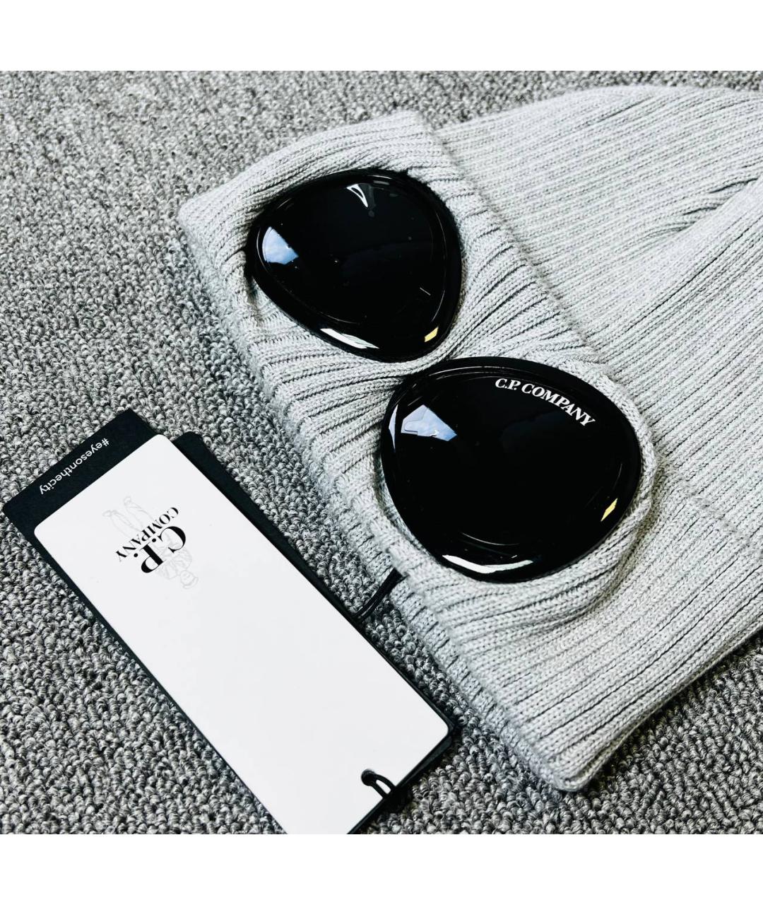 CP COMPANY Серая хлопковая шапка, фото 4