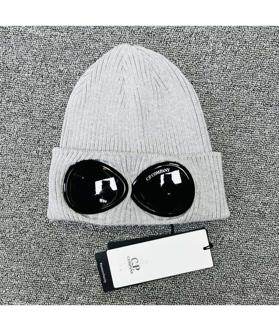 CP COMPANY Серая хлопковая шапка, фото 6