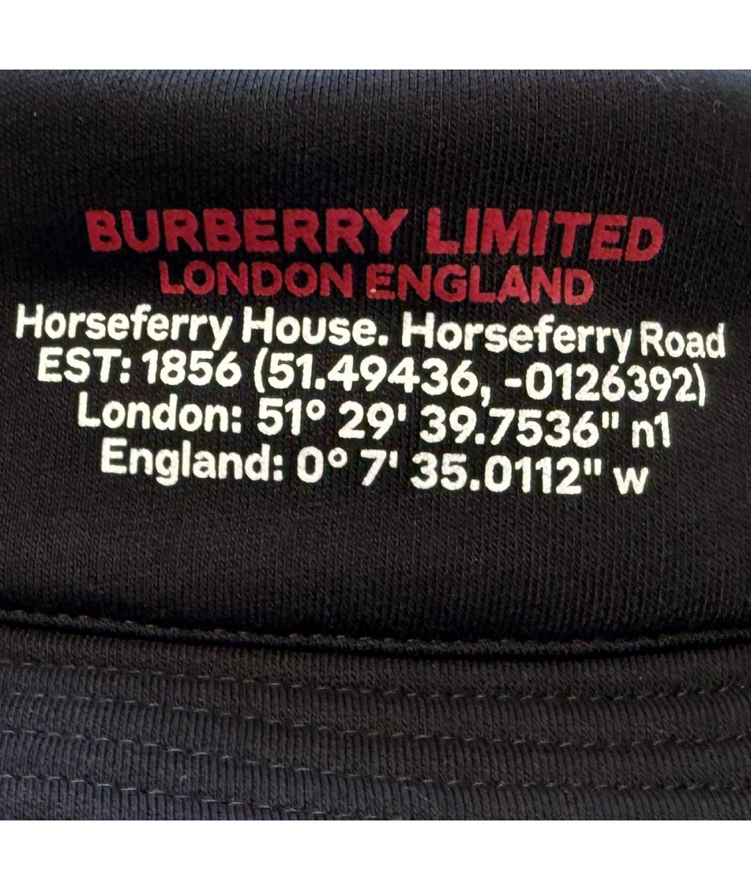 BURBERRY Черная хлопковая панама, фото 3
