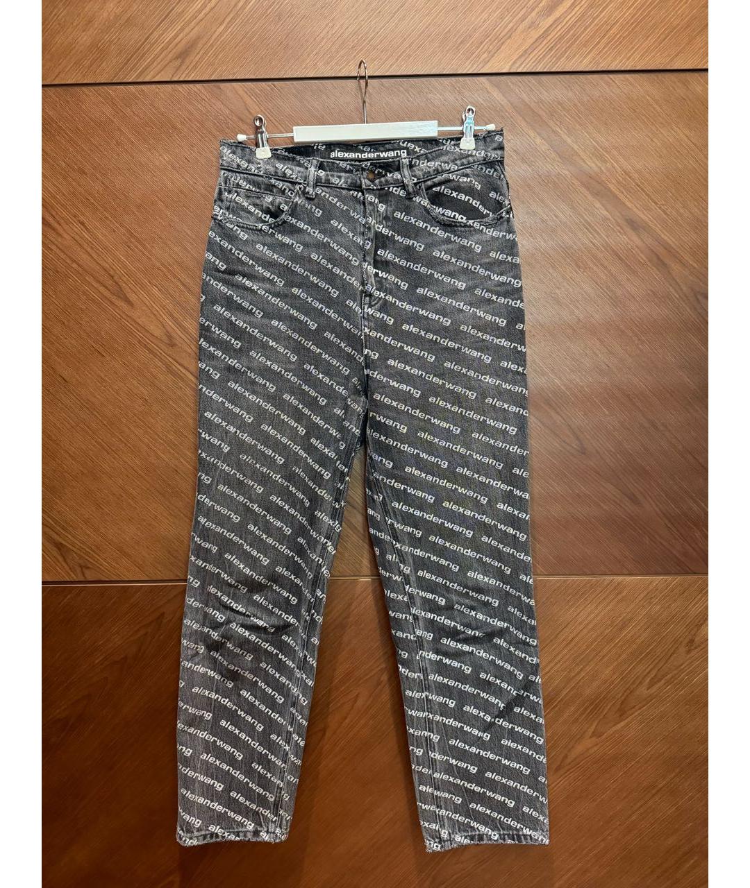 ALEXANDER WANG Черные хлопковые джинсы слим, фото 2