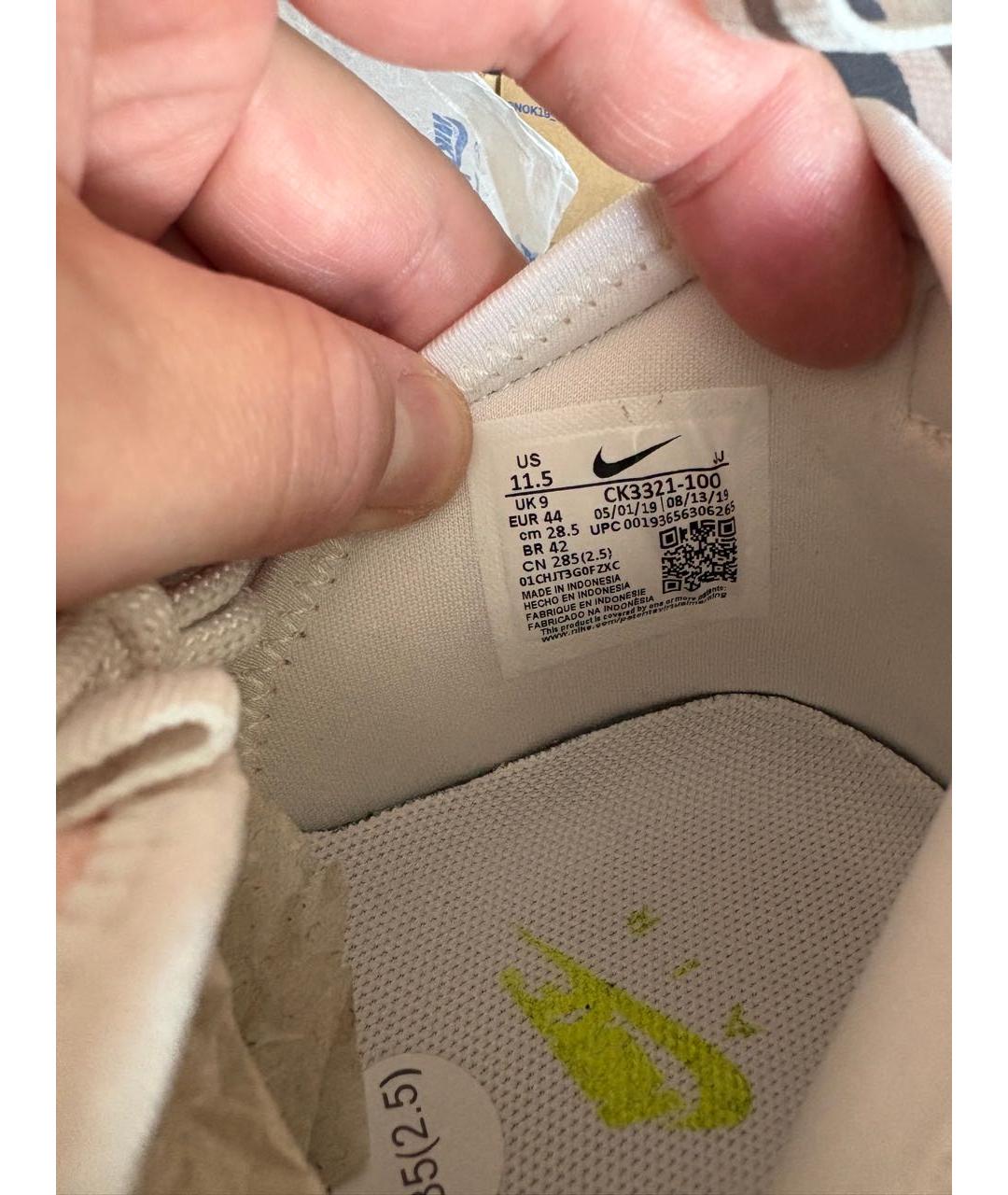 NIKE Кожаные низкие кроссовки / кеды, фото 7