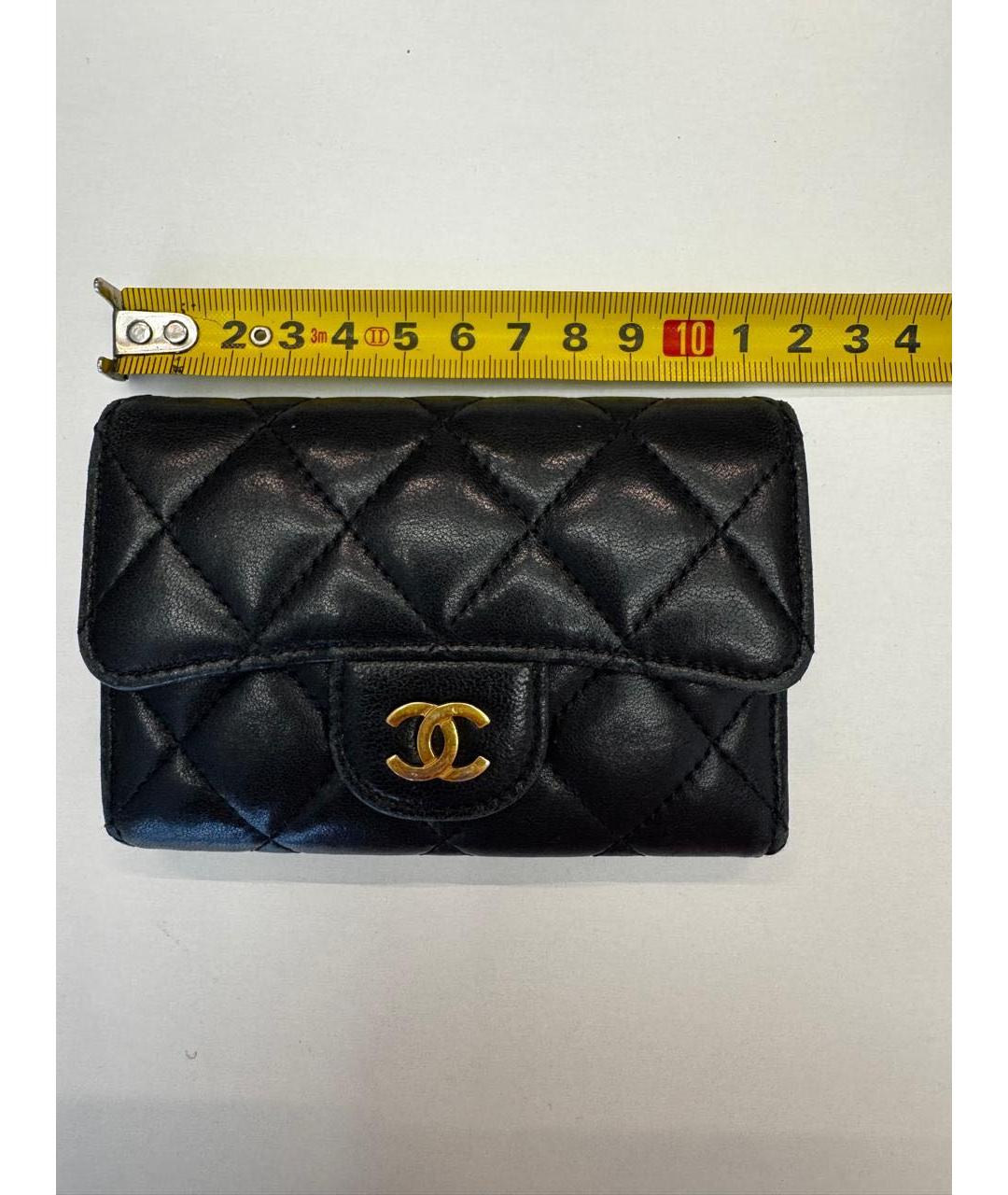 CHANEL Черный кожаный кардхолдер, фото 7