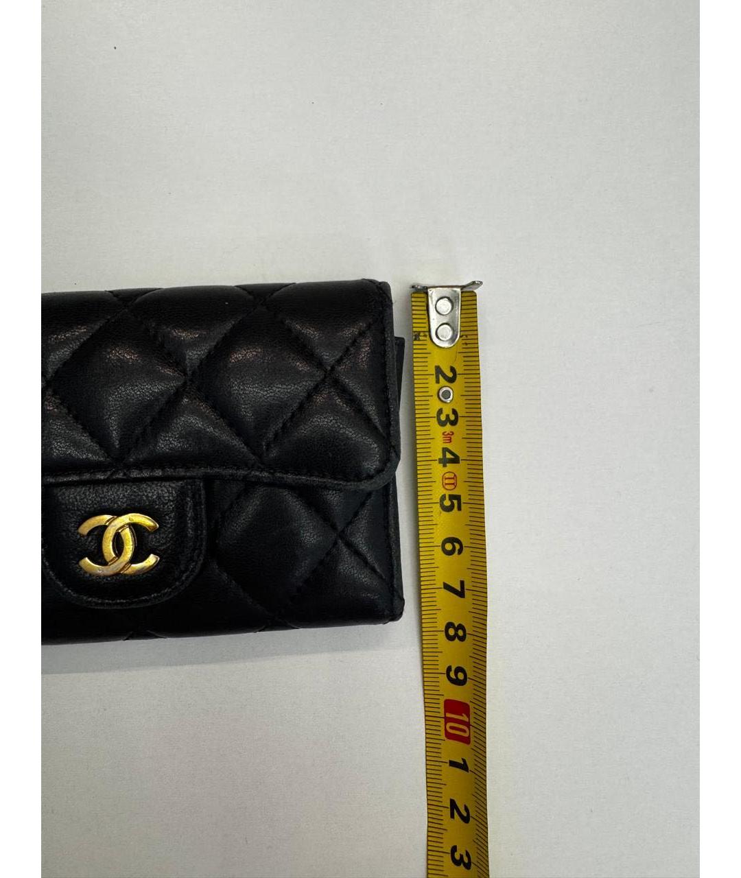 CHANEL Черный кожаный кардхолдер, фото 6